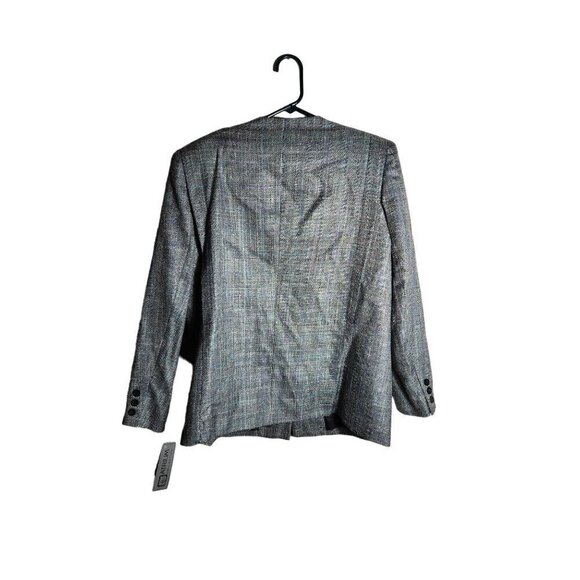 NWT Vintage Atrium Collection Silk Blend Blazer Gray 13/14 - Picture 2 of 3